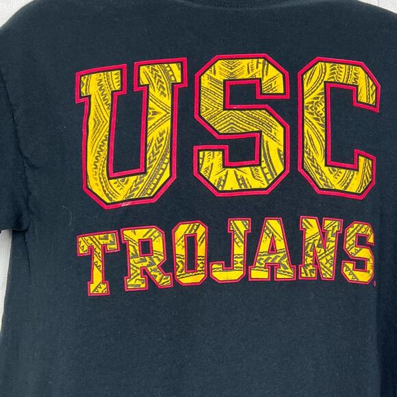 USC Trojans College Black Graphic Tee Unisex Size M - Picture 3 of 6